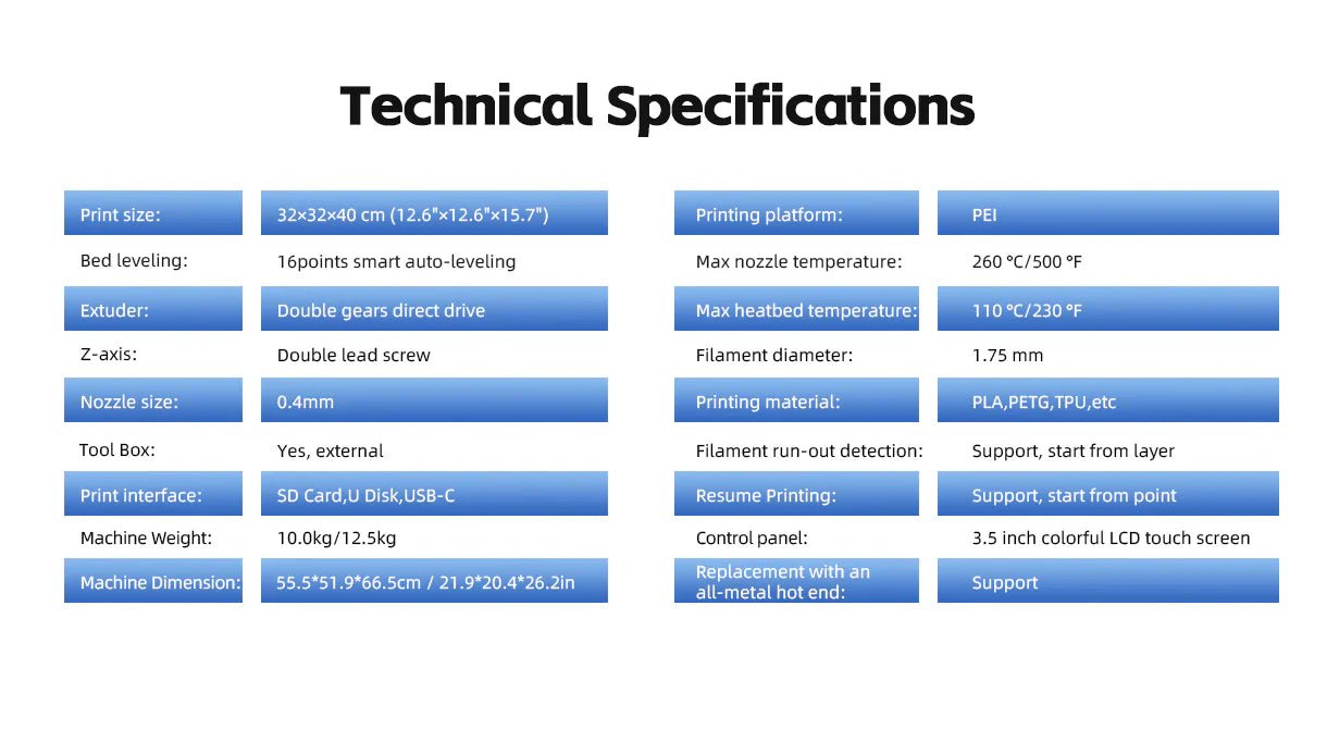 Mingda Magician Max 2 Large 3D printer - TAVCO