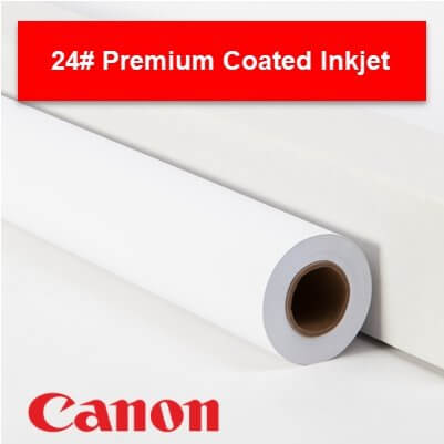 Canon 24 lbs Premium Coated Bond Paper, Matte, 36x150' Roll
