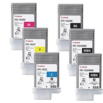 Canon PFI-102 Inks for iPF Printers (130ml) - TAVCO