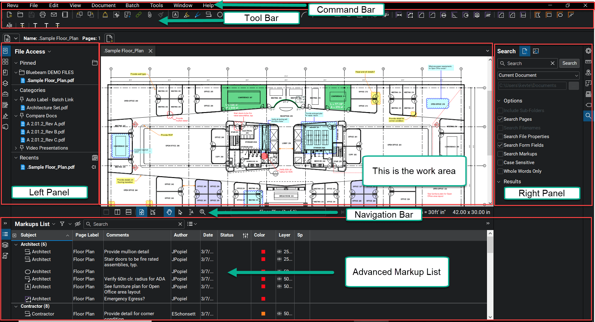 How to Easily Search Construction PDF Files with Bluebeam Revu