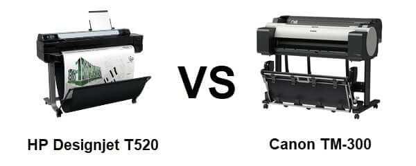 Comparing the HP T520 vs Canon TM-305 Large Format Printer - TAVCO