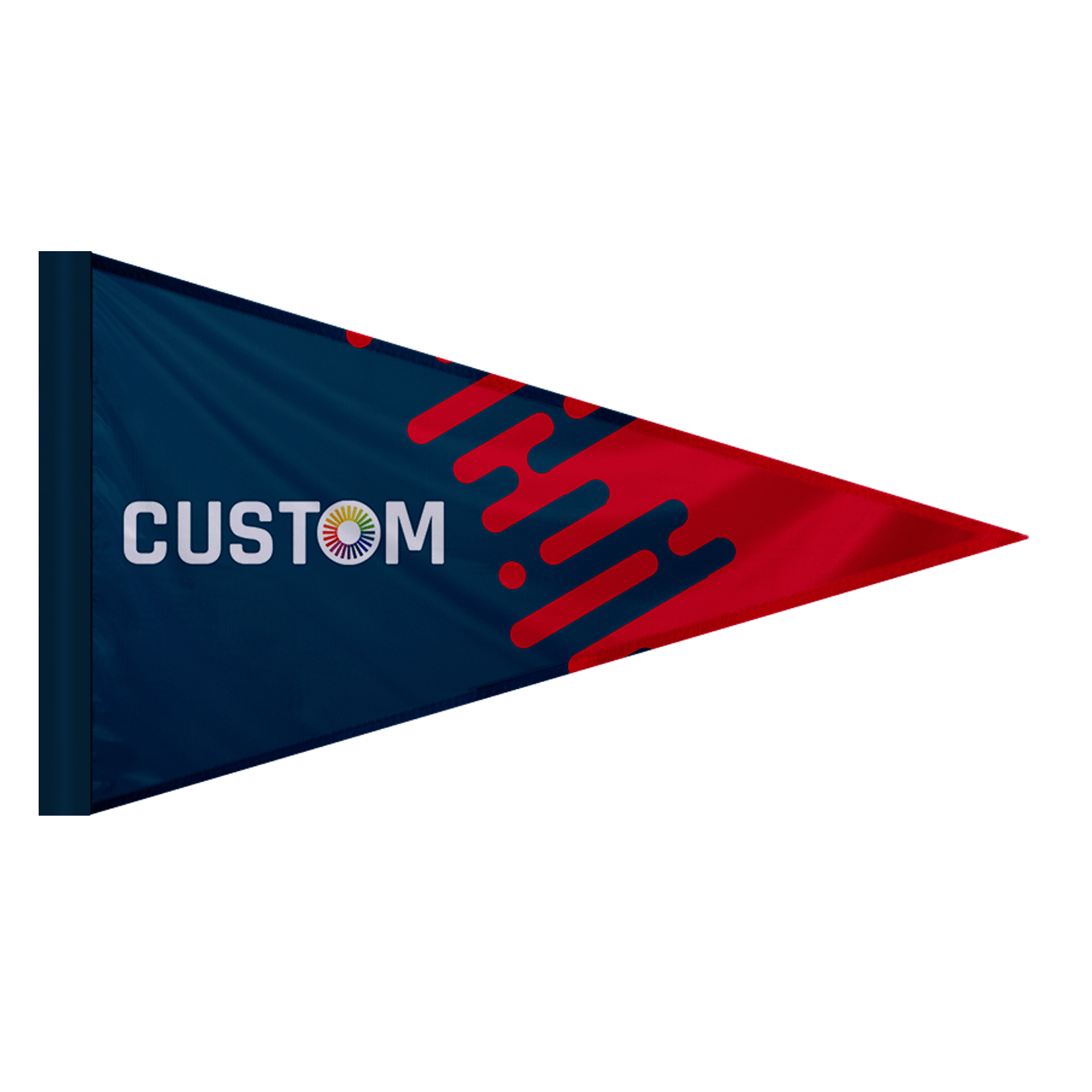 Custom Pennant Flag with Pole Sleeve - TAVCO