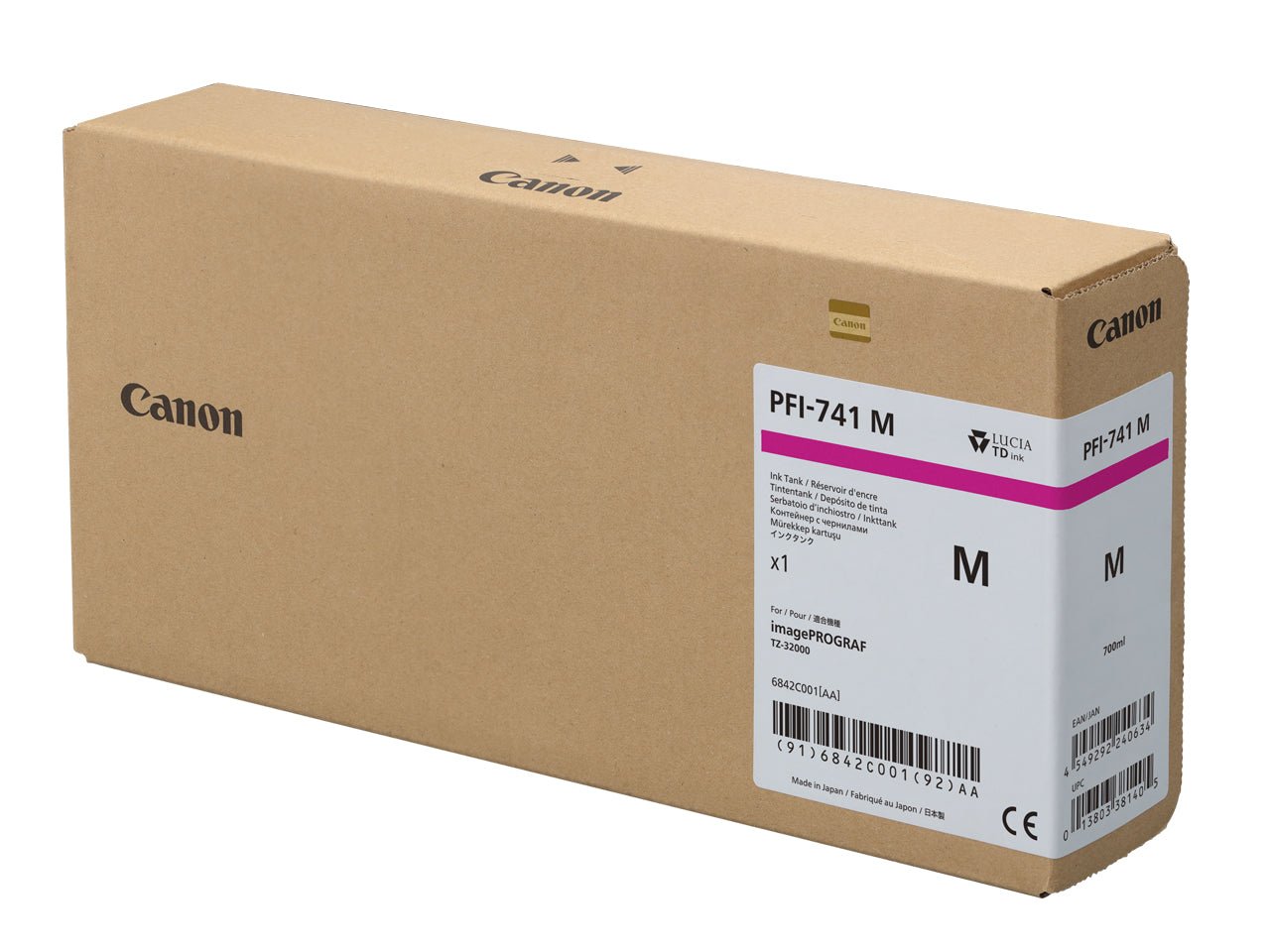 PFI - 741 Canon Magenta Ink for TZ Series Large - Format Printers (700ml) - TAVCO