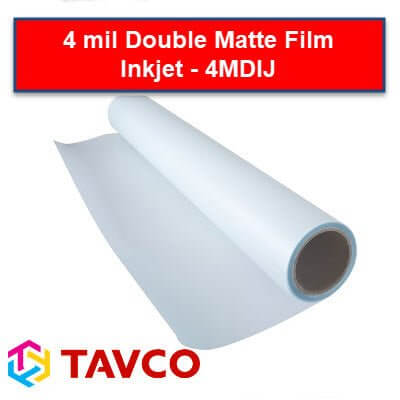 4 mil Double Matte Inkjet Mylar Film - 4MDIJ - TAVCO
