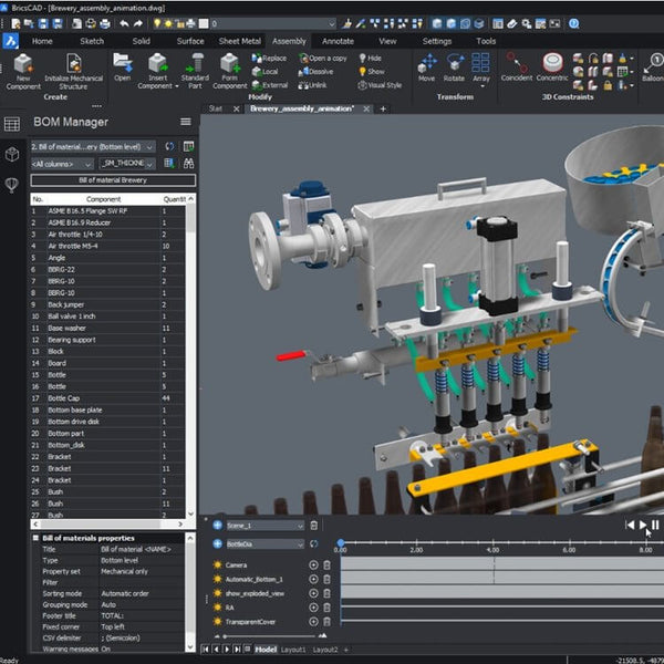 BricsCAD Mechanical for Assembly Modeling - TAVCO